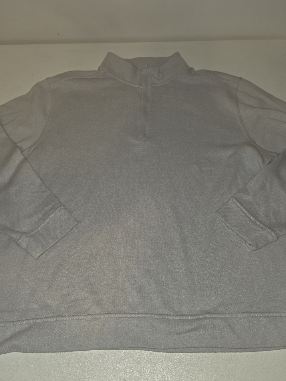 Walter Hagen Men's Light Gray Quarter-Zip Sweater